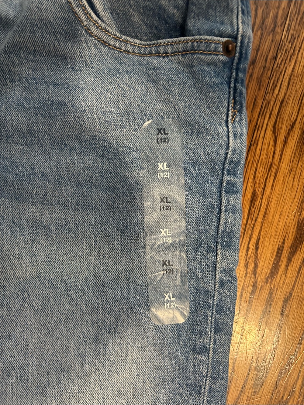 Light Blue Boy’s Jeans with Elastic Waist - Picture 5 of 6